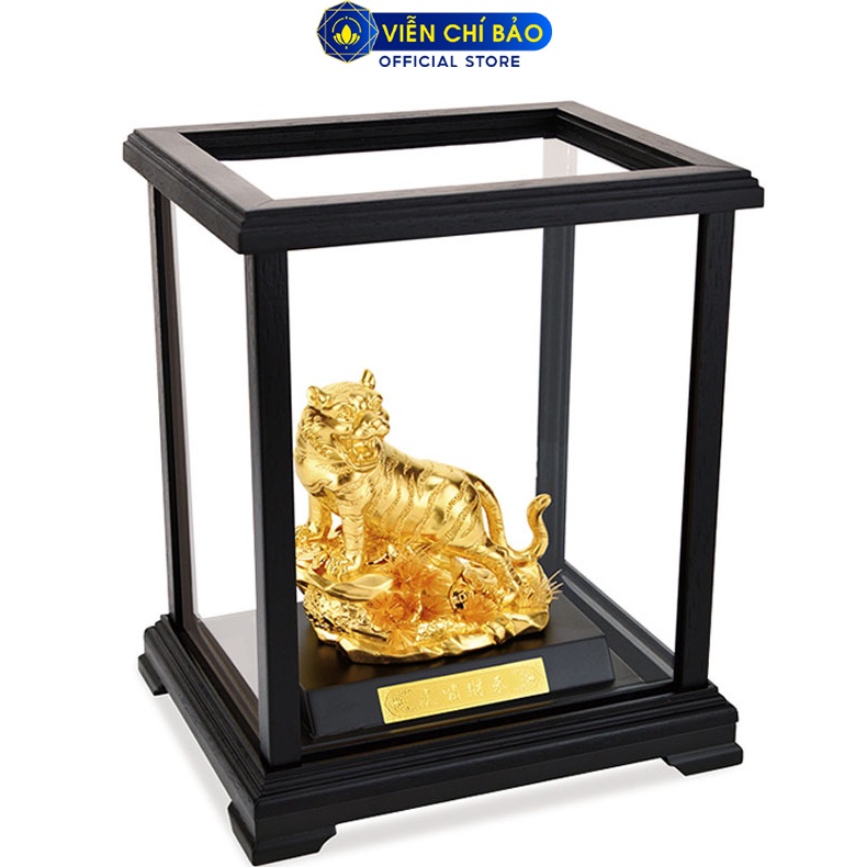 Tượng Hổ Dát Vàng 24K Viễn Chí Bảo mô hình trưng bày quà tặng cao cấp cho người thân khách hàng đối tác M600011