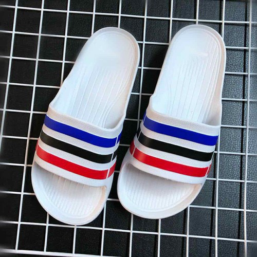 DÉP NAM DÉP 3 SỌC - ( MÀU TRẮNG KẺ 3 SỌC) BỀN NHẸ ĐẸP