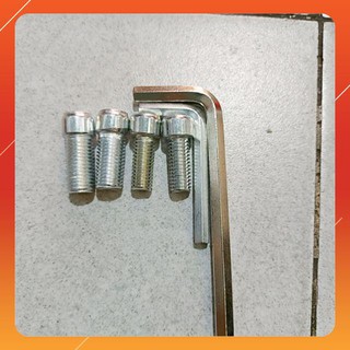 Bộ Ốc , bulong gắn kiếng kiểu 10li thuận-nghịch , 8li thuận-nghịch kèm cây lục giác