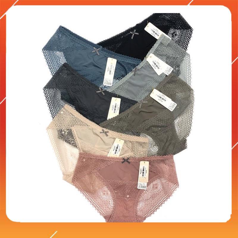 Quần lót nữ su lạnh cao cấp nhẹ tênh thoáng mát mix ren siêu xinh Q2918