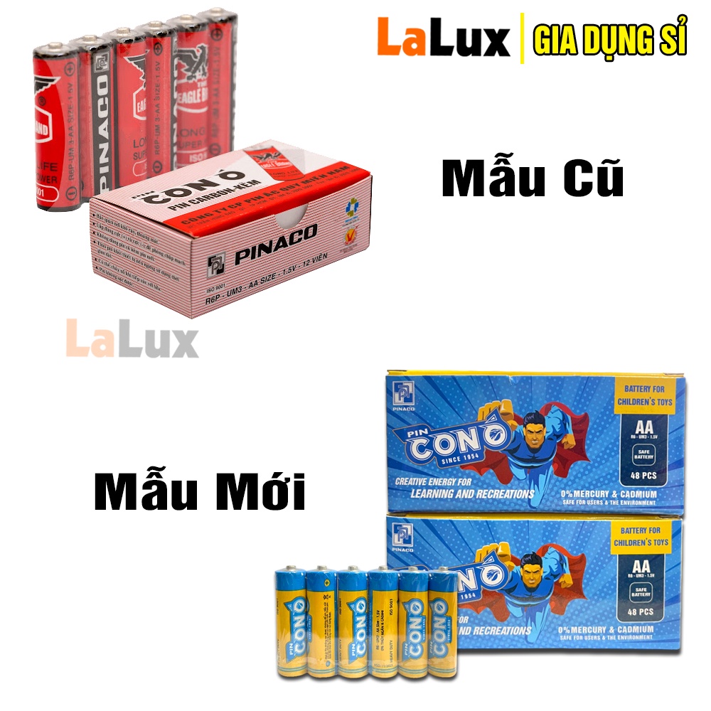 Pin AA Con Ó CHÍNH HÃNG HỘP 1.5V- Pin Tiểu 2A Cho Chuột Không Dây Điều Khiển Từ Xa,Đồng Hồ, Máy Tính, Máy Game LALUX