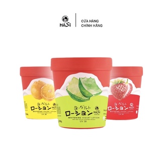 Sữa dưỡng thể trắng da Yogurt & Trái Cây HASI KOKESHI Whitening Yogurt Lotion 180g