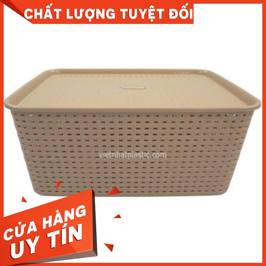 ( RẺ VÔ ĐỊCH) Giỏ Đan có nắp size lớn