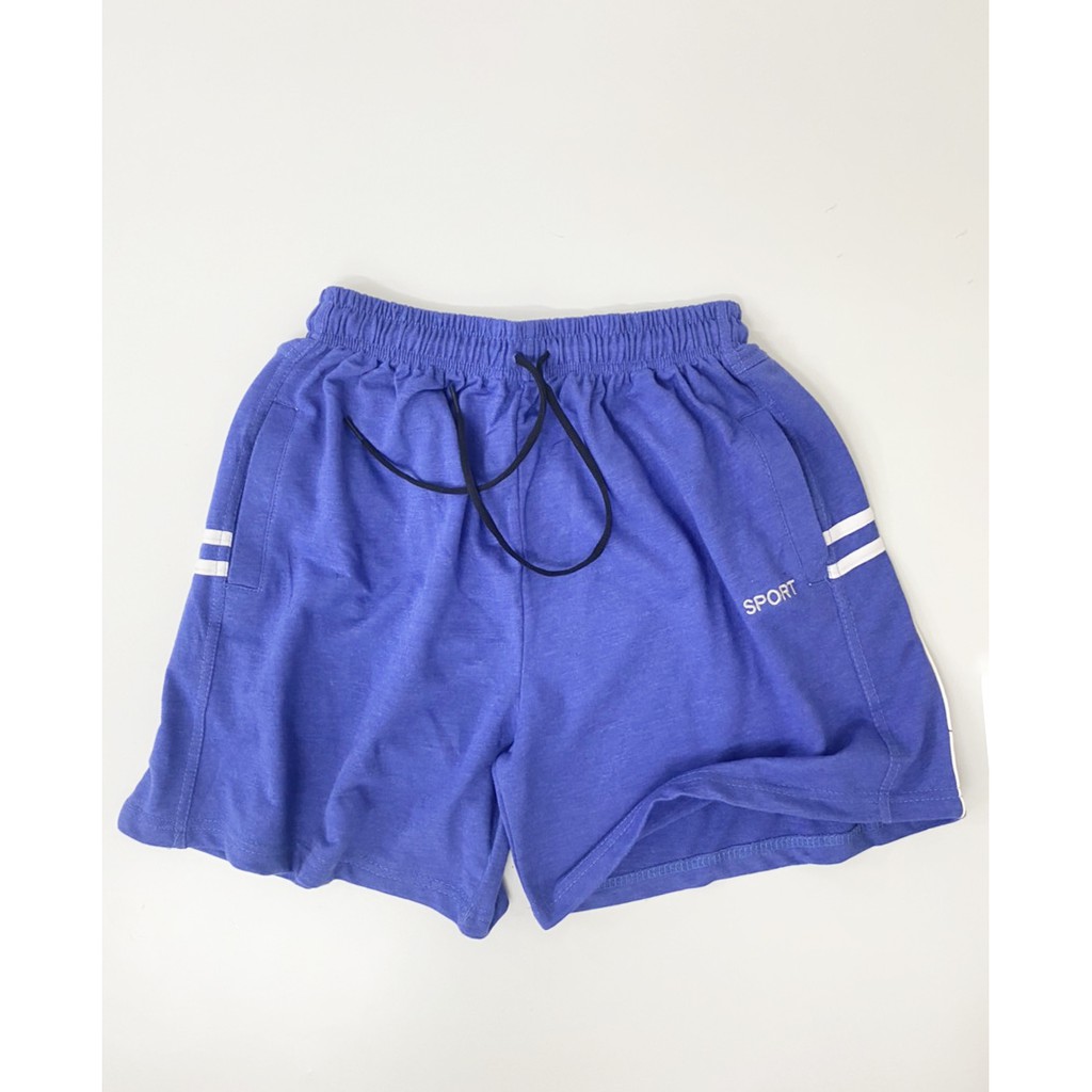 Quần Đùi Nam Thun Cotton - Quần Short Nam Thêu Sport thể thao Chất Cotton Mềm Mại Có Dây Rút Chắc chắn