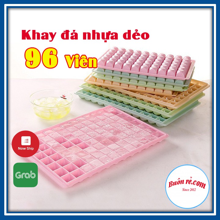 Khay nhựa 96 viên làm đá, thạch rau câu cao cấp bền đẹp an toàn – buôn rẻ 01225