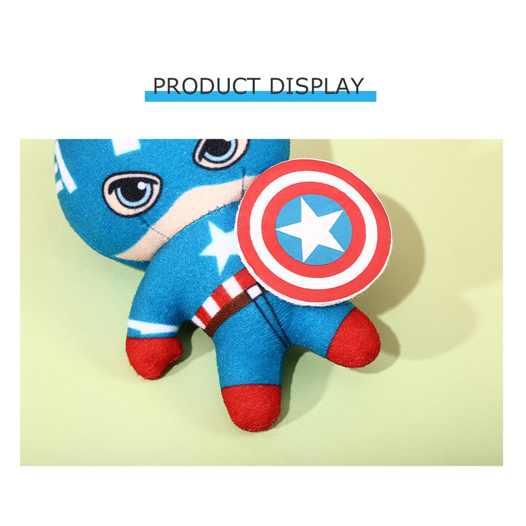 [Mã LIFEMALL995 giảm 10% đơn 99K] Đồ chơi nhồi bông Miniso Captain America Marvel (Xanh) - Hàng chính hãng
