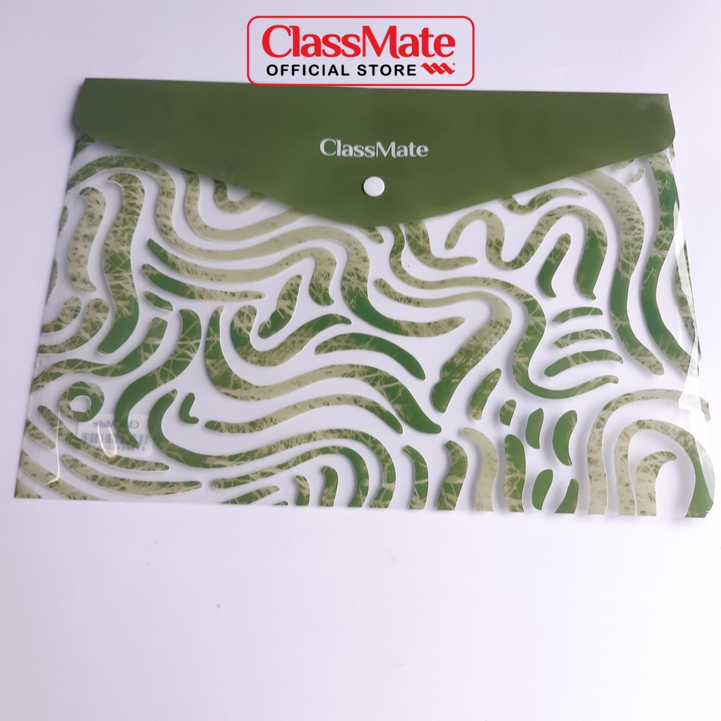 Túi Đựng Tài Liệu CLASSMATE Clear Bag Thiết Kế Cúc Bấm Tiện Lợi, Chất Liệu Nhựa Cao Cấp F4/1.8 CB11-ME
