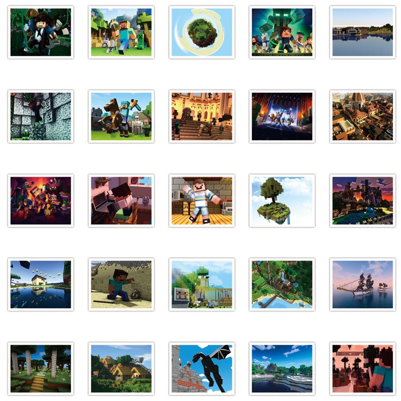 Bộ Miếng Dán Minecraft