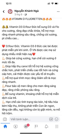 Vitamin D3 Đức Fluor 90v hàng chuẩn hãng