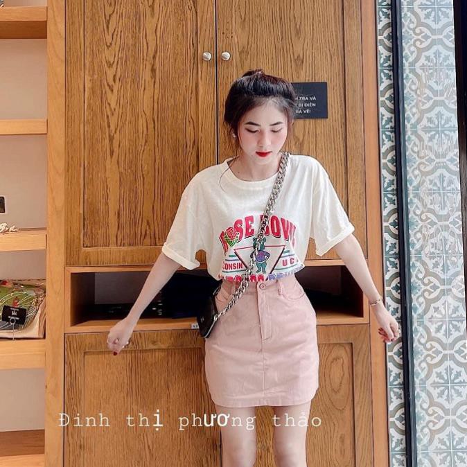 Set đồ nữ cá tính, set váy ngắn áo thun đi chơi sang chảnh mùa hè đẹp 8A00119 THVVN