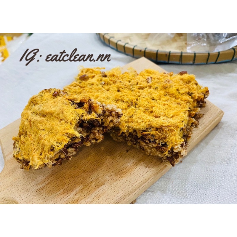 Cơm cháy gạo lứt siêu nhiều chà bông, ăn vặt giảm cân, siêu ngon 🔥🔥🔥