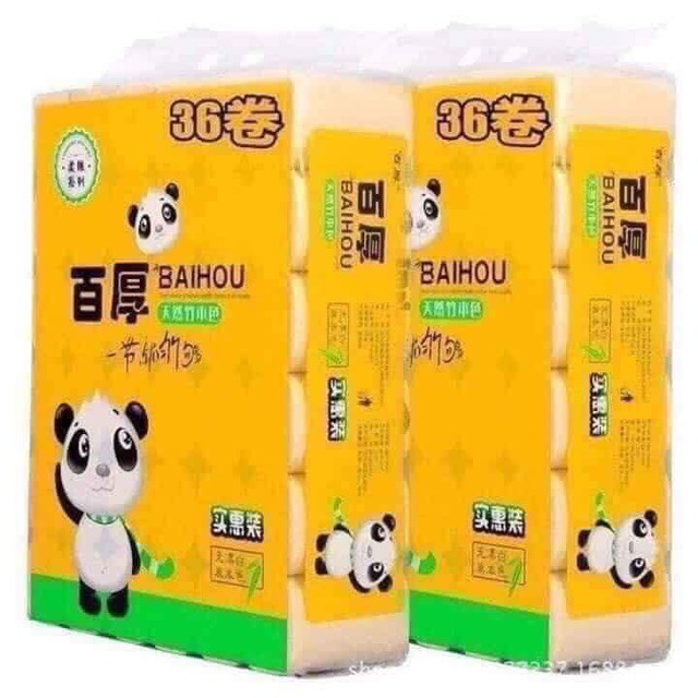 GIẤY VỆ SINH BAIHOU 36 CUỘN KHÔNG LÕI CHUẨN NỘI ĐỊA TRUNG ( TỔNG KHO GIA DỤNG GIÁ RẺ )