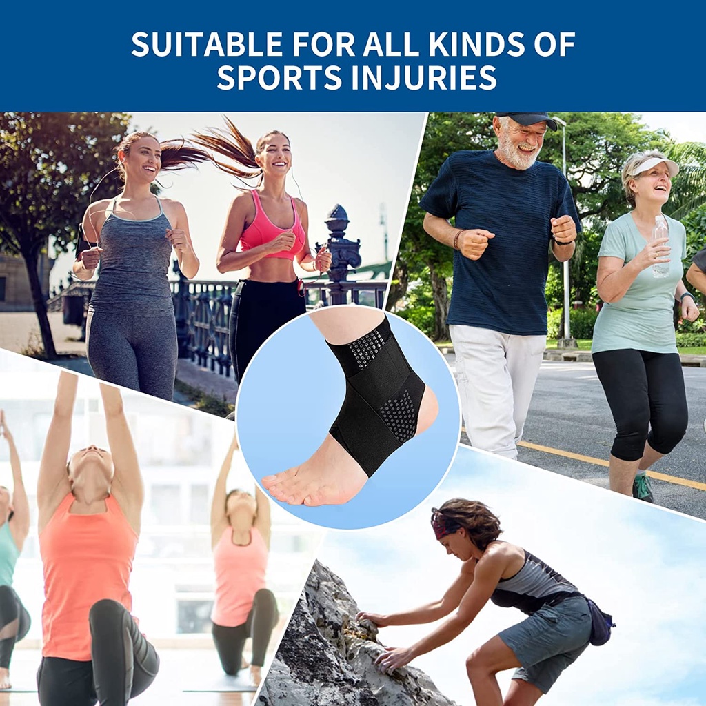 Đai quấn bảo vệ mắt cá chân NEENCA thoáng khí hỗ trợ phục hồi chấn thương cho nam và nữ
