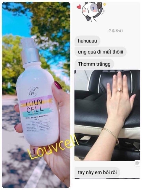 DƯỠNG THỂ LOUV CELL CRYSTAL WHITENING BODY LOTION