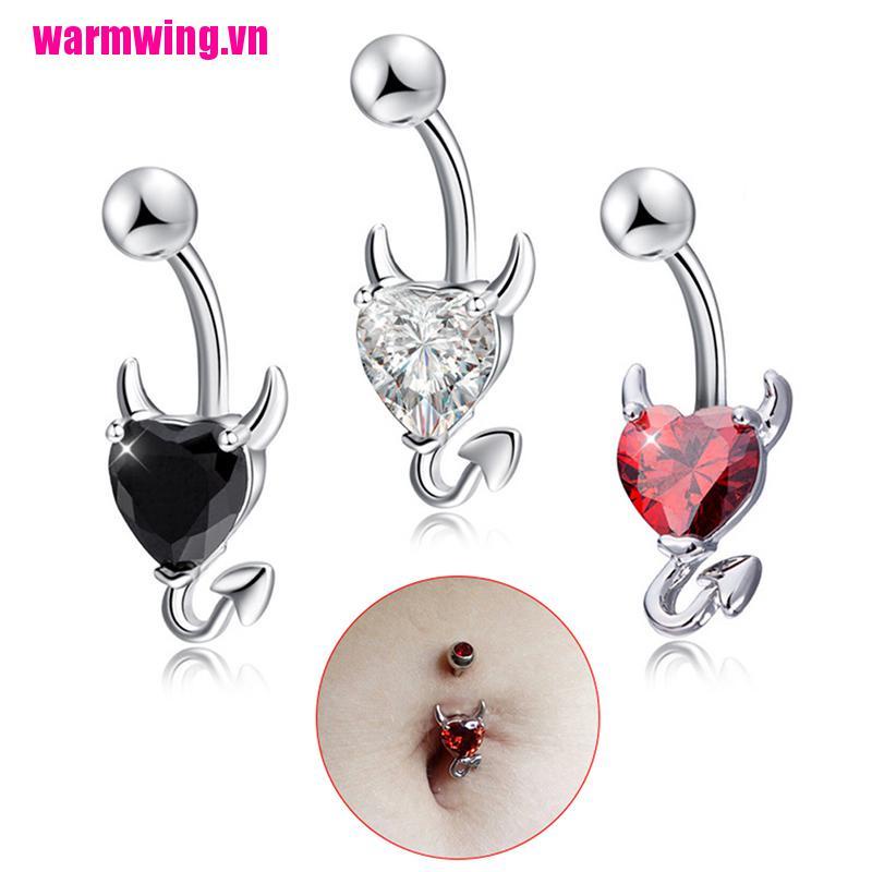 1 Nhẫn Thép Y Tế Hình Trái Tim Lấp Lánh