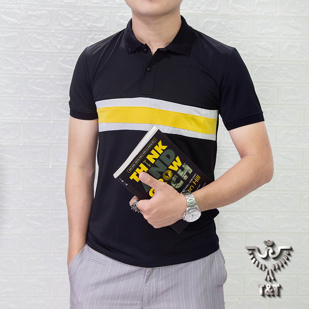 Áo polo nam áo thun nam cổ bẻ tay ngắn chất cotton co dãn thoáng mát kiểu dáng basic PL205