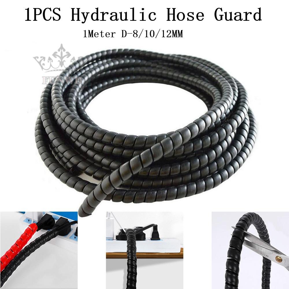 Ống Bảo Vệ Ống Thủy Lực Màu Đen 1m ID 8-12mm