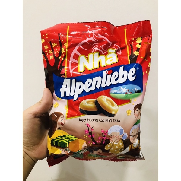 Kẹo Alpenliebe hương cà phê dừa 329g vị mới siêu ngon