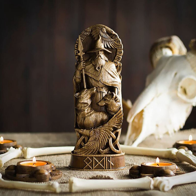 Mô Hình Tượng Thần Norse Gods Bằng Nhựa Resin Trang Trí Nhà Cửa