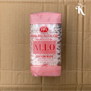 LỐC 12 GÓI TĂM BÔNG RÁY TAI LỚN ALLO