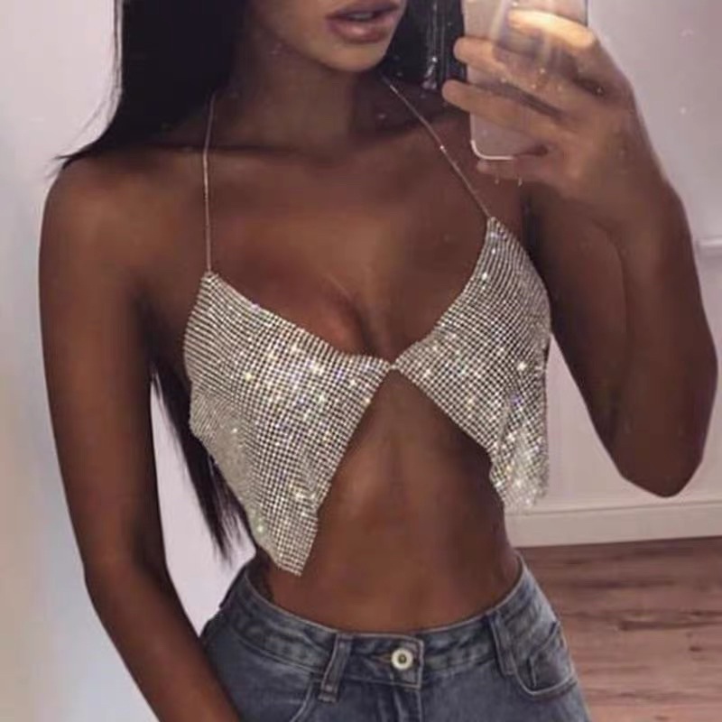 Áo kim sa đính đá bling bling quyến rũ