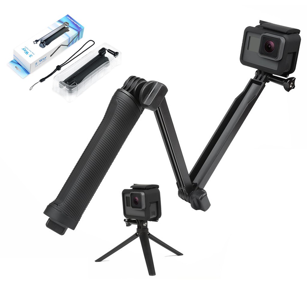 Gậy đa năng 3 Khúc cho GoPro - 3-Way Grip Monopod Gopro