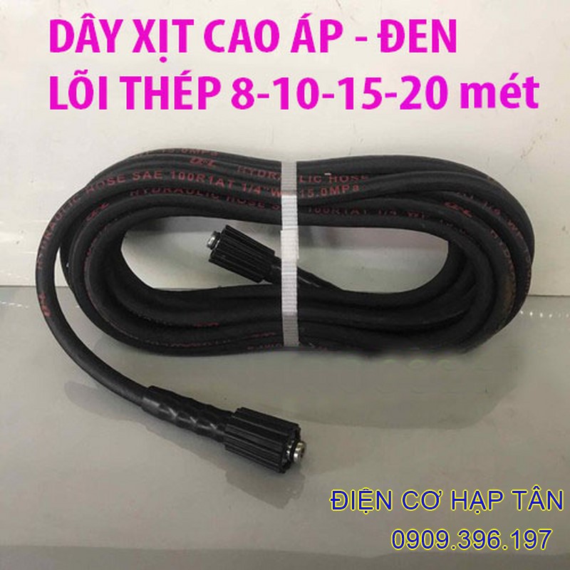 DÂY XỊT CAO ÁP- LÕI THÉP- MÀU ĐEN- RĂNG 22MM