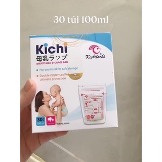 Hộp 30 túi trữ sữa kichi 100ml