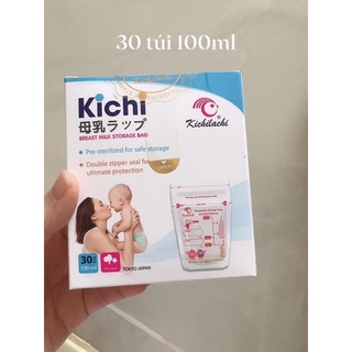 Hộp 30 túi trữ sữa Kichi 100ml