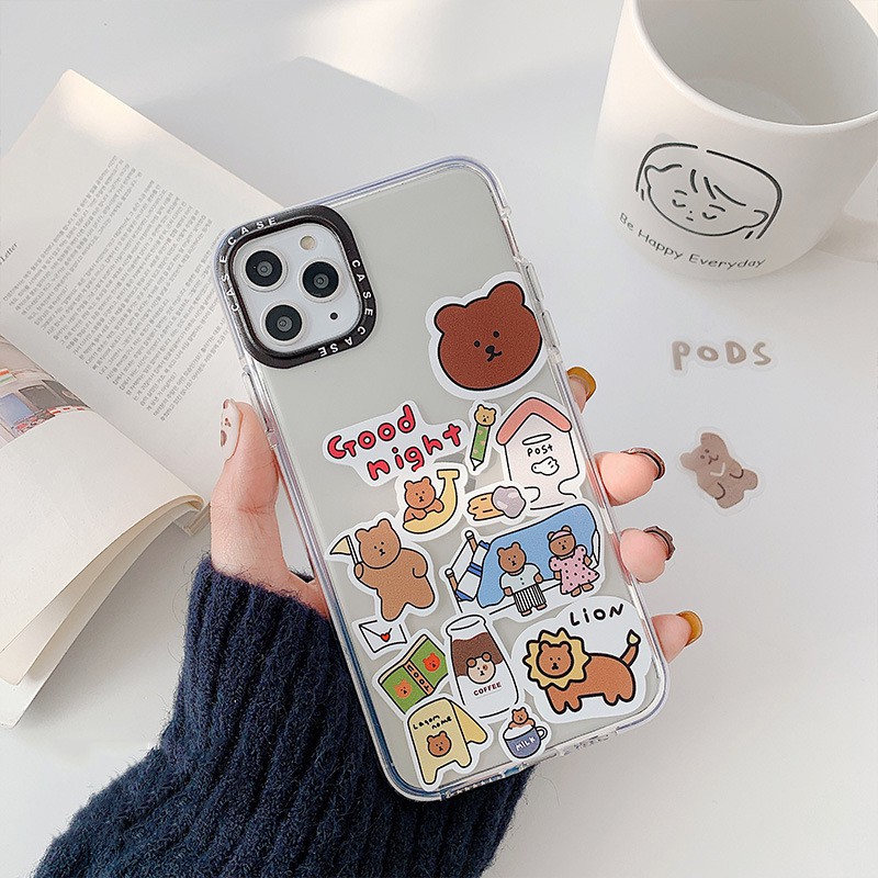 Ốp Điện Thoại Hình Gấu Đáng Yêu Cho Iphone 11 Pro Xsmax | BigBuy360 - bigbuy360.vn