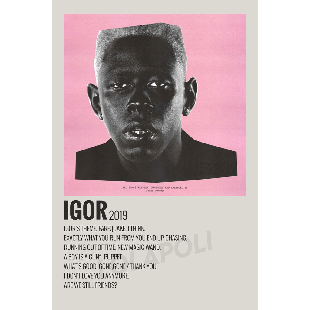 Poster Album Igor - Tyler, Sáng Tạo