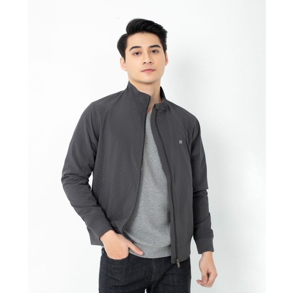 Áo khoác gió nam 2 lớp  Insidemen  cổ dựng bo gấu IJK016W1