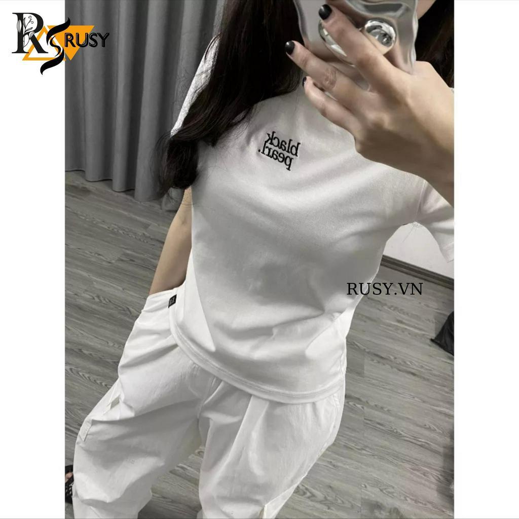 Áo Thun Baby Tee Chất Cotton 100% In Chữ - Rusy