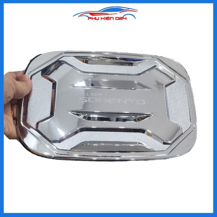Ốp nắp bình xăng Sorento 2020-2021-2022-2023 mạ crom chống trầy trang trí ô tô