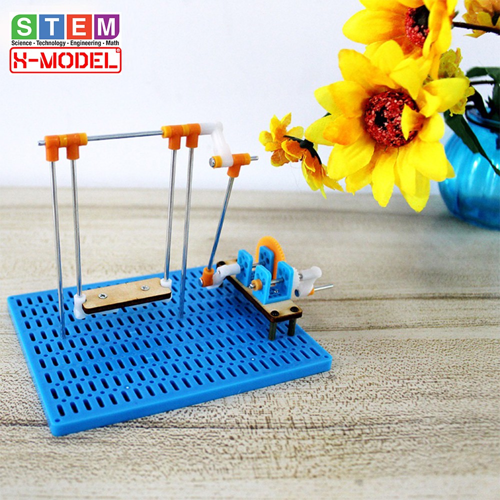 Đồ chơi thông minh STEM Xích đu nhựa quay bằng tay XMODEL ST91 cho bé, Đồ choi trẻ em DIY| Giáo dục STEM, STEAM