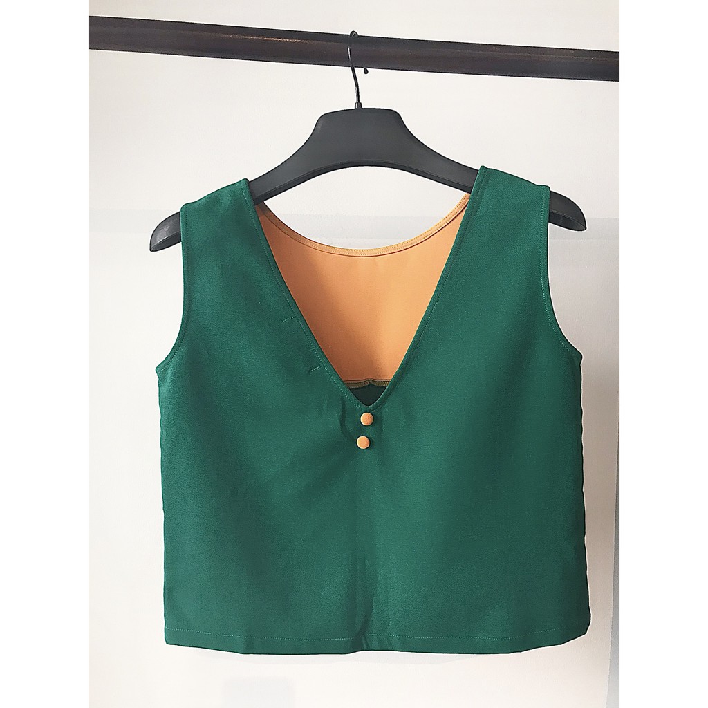 Chicka Chicka - Áo Two buttons croptop