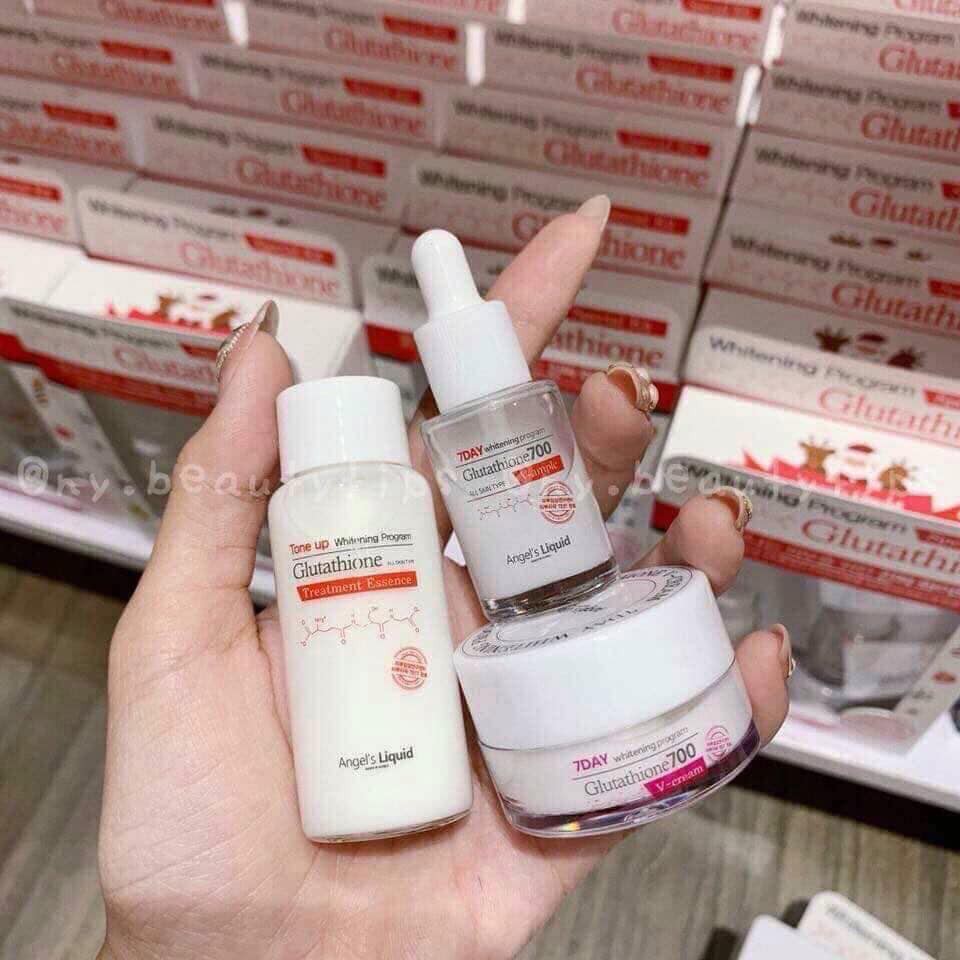 Set dưỡng trắng da mini 7DAY Whitening program Glutathione