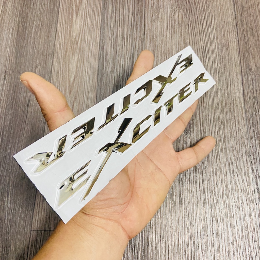 Tem mủ cứng chữ EXCITER như ZIN theo xe