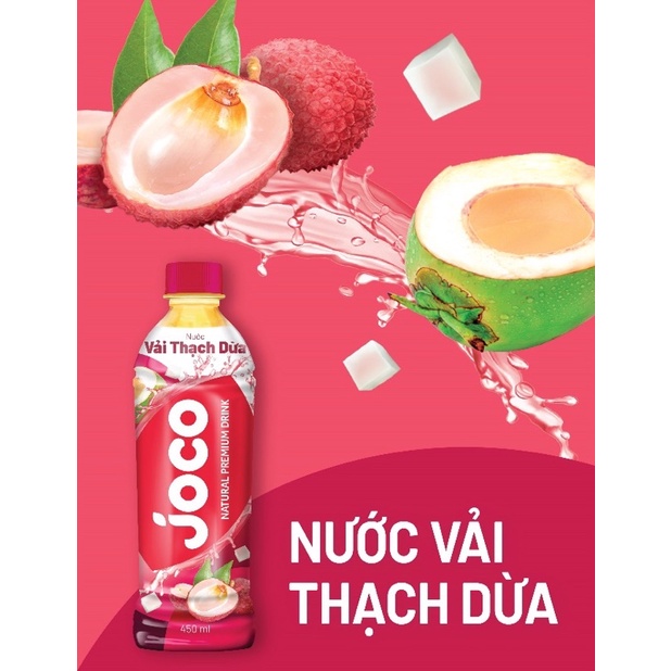 Nước Joco vải thạch dừa,nha đam