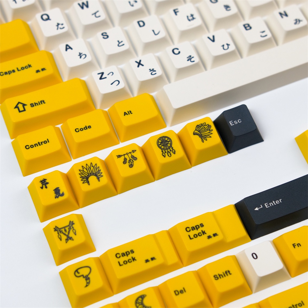 GMK serika keycaps, 128 phím keycaps Cherry Profile DYE-SUB Cá nhân hóa GMK Keycaps cho bàn phím cơ