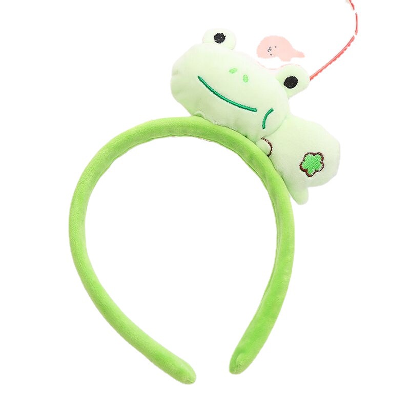 Băng Đô Cài Tóc Chống Trượt Hình Thỏ / Heo Nhồi Bông Dễ Thương