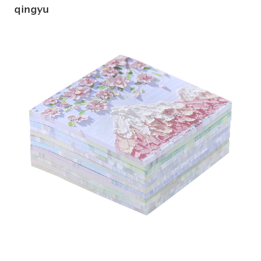 Set 90 Tờ Giấy Ghi Chú Họa Tiết Tranh Sơn Dầu Phong Cảnh
