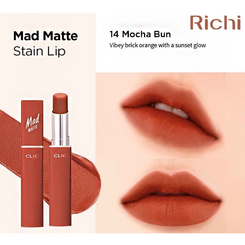 Son lì Clio Rouge Heel Velvet - Mad Matte Stain Lip