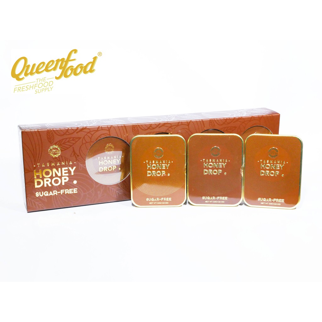 Kẹo sả nhân mật ong không đường Only Nature - Honey Drop Leatherwood Sugar Free (Block 10 hộp)