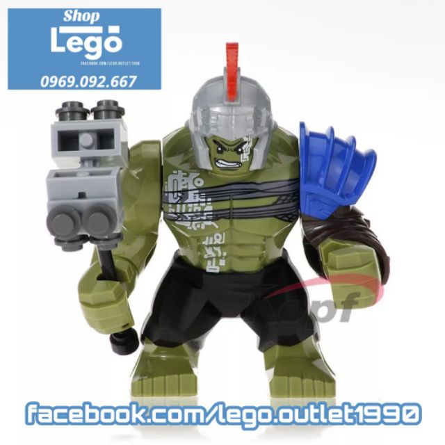 Lego xếp hình Hulk Ranarok (Búa) Big Figures Lego Minifigures Xinh Xh654 Decool 0281