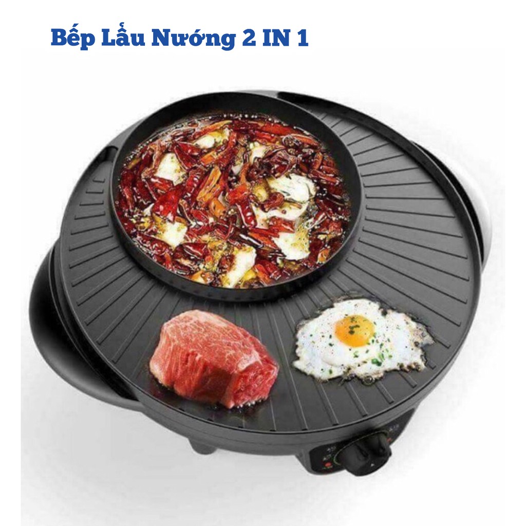 Bếp Lẩu Nướng Điện 2 in 1