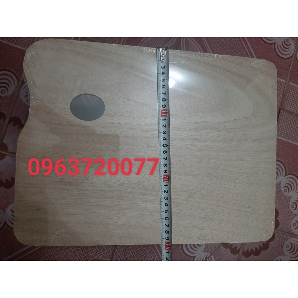 KHÂY PHA MÀU, PALLET PHA MÀU Bằng Gỗ Hình chữ nhật ( kích thước 30x 40cm)