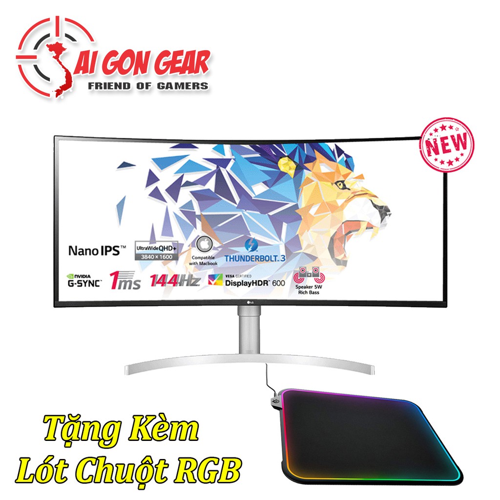 Màn hình Cong LG 38WN95C W ( Tặng Kèm Lót Chuột RGB )