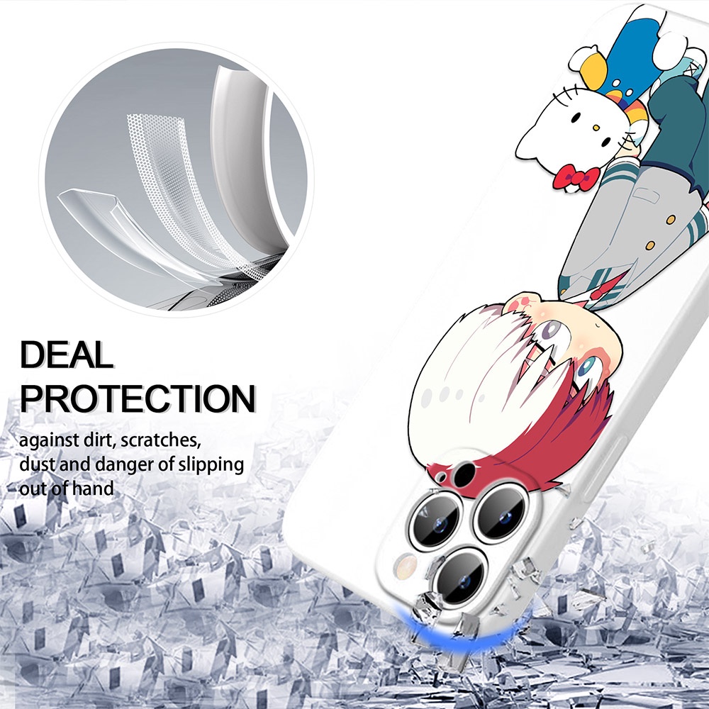 Ốp Điện Thoại Mềm Họa Tiết My Hero Academia Cho iPhone 11 12 13 Pro Max 7 8 SE 2020 X XS