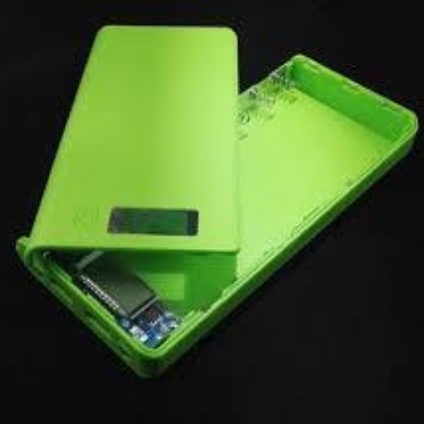 Mạch Sạc dự phòng 2A Màn hình LCD + Box 8 cell pin 18650 ,cu sac du phong màu đen